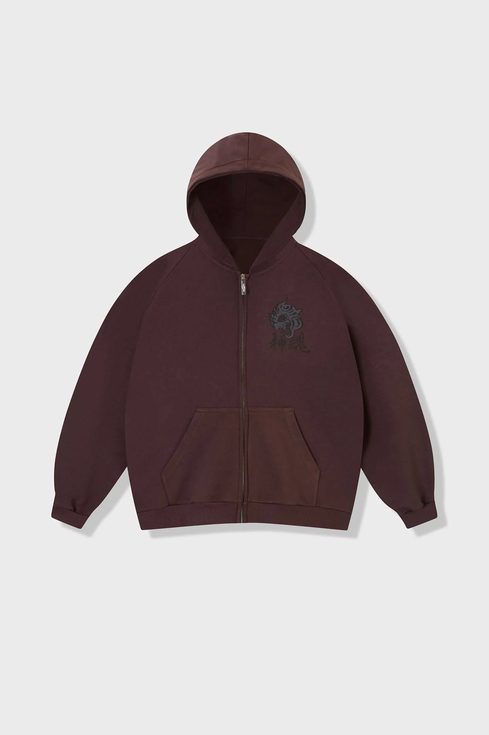 product weekend wear comfort UV Reactive Tiger Zip Up