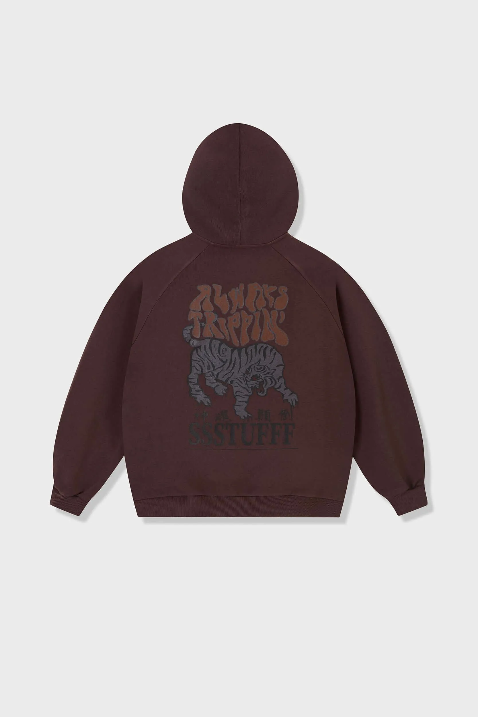 UV Reactive Tiger Zip Up product keychain convenience Relaxed Layer