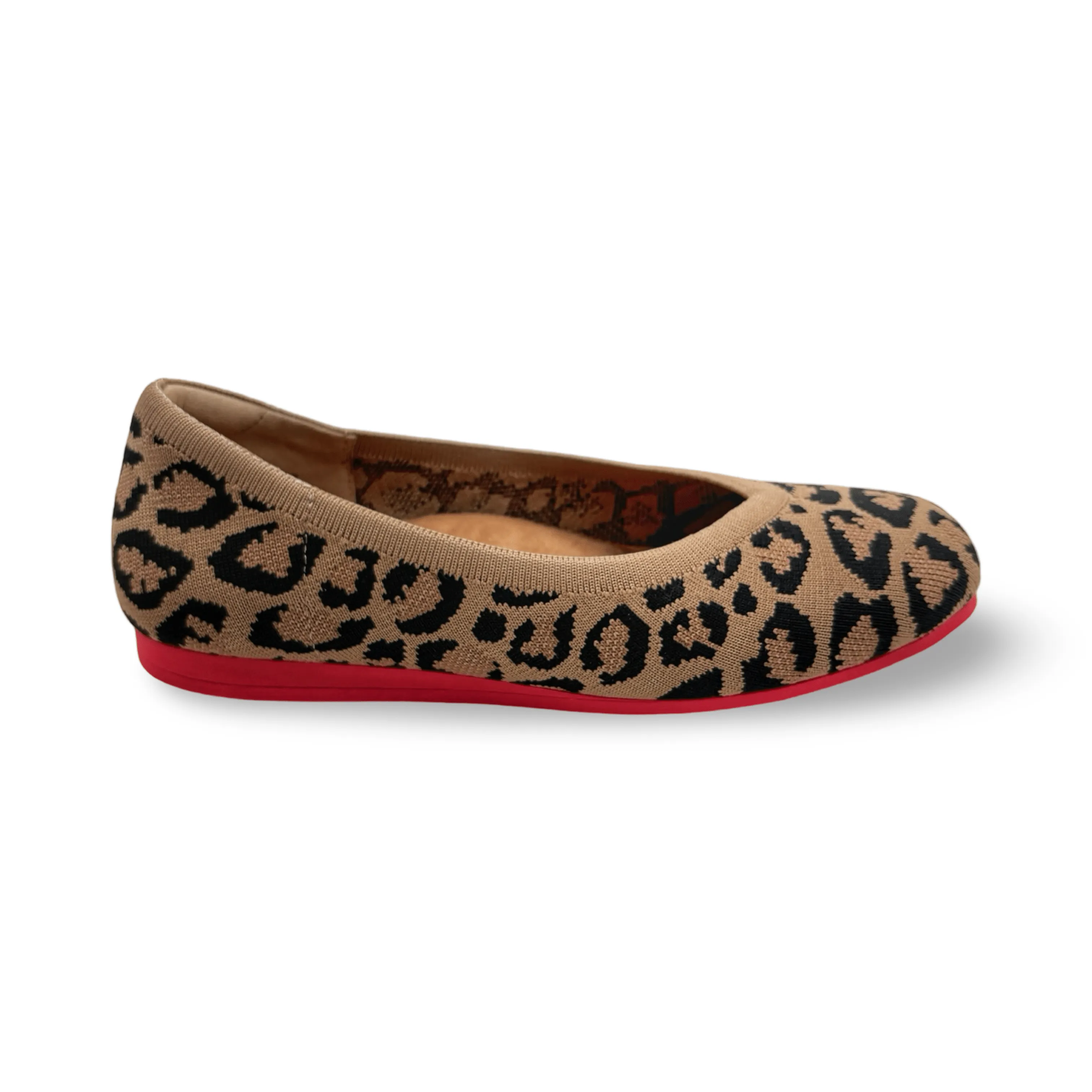 Niki Leopard Knit Fabric Flat Ventilation Ports
