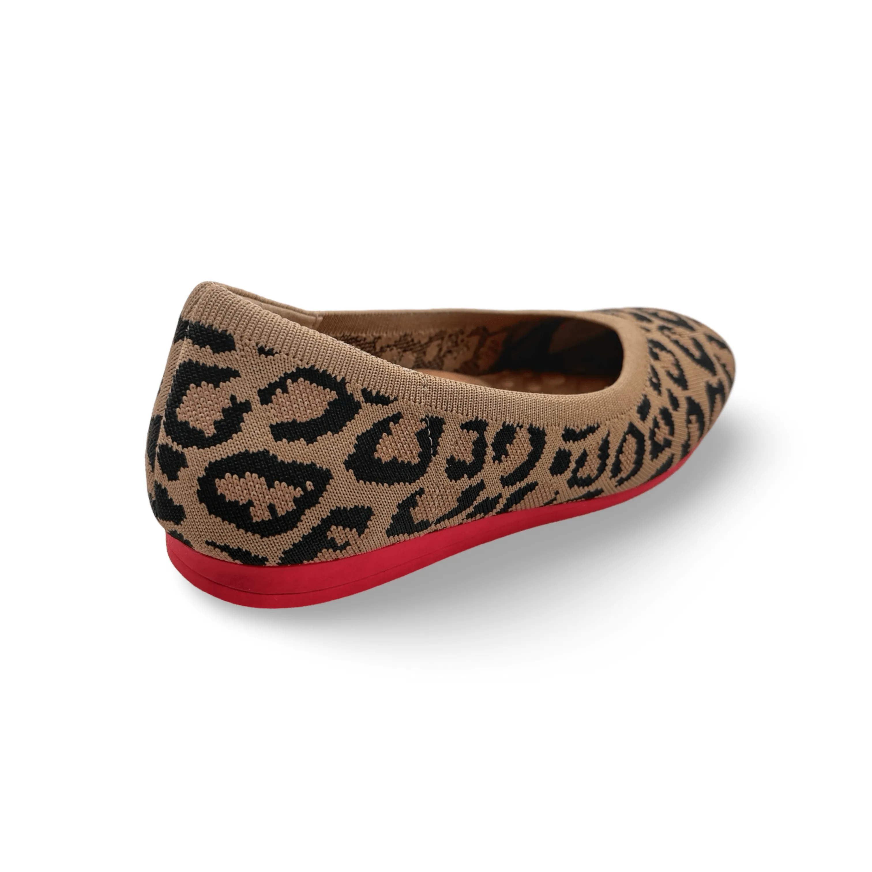 Multi Density Foam Elastic laces Niki Leopard Knit Fabric Flat