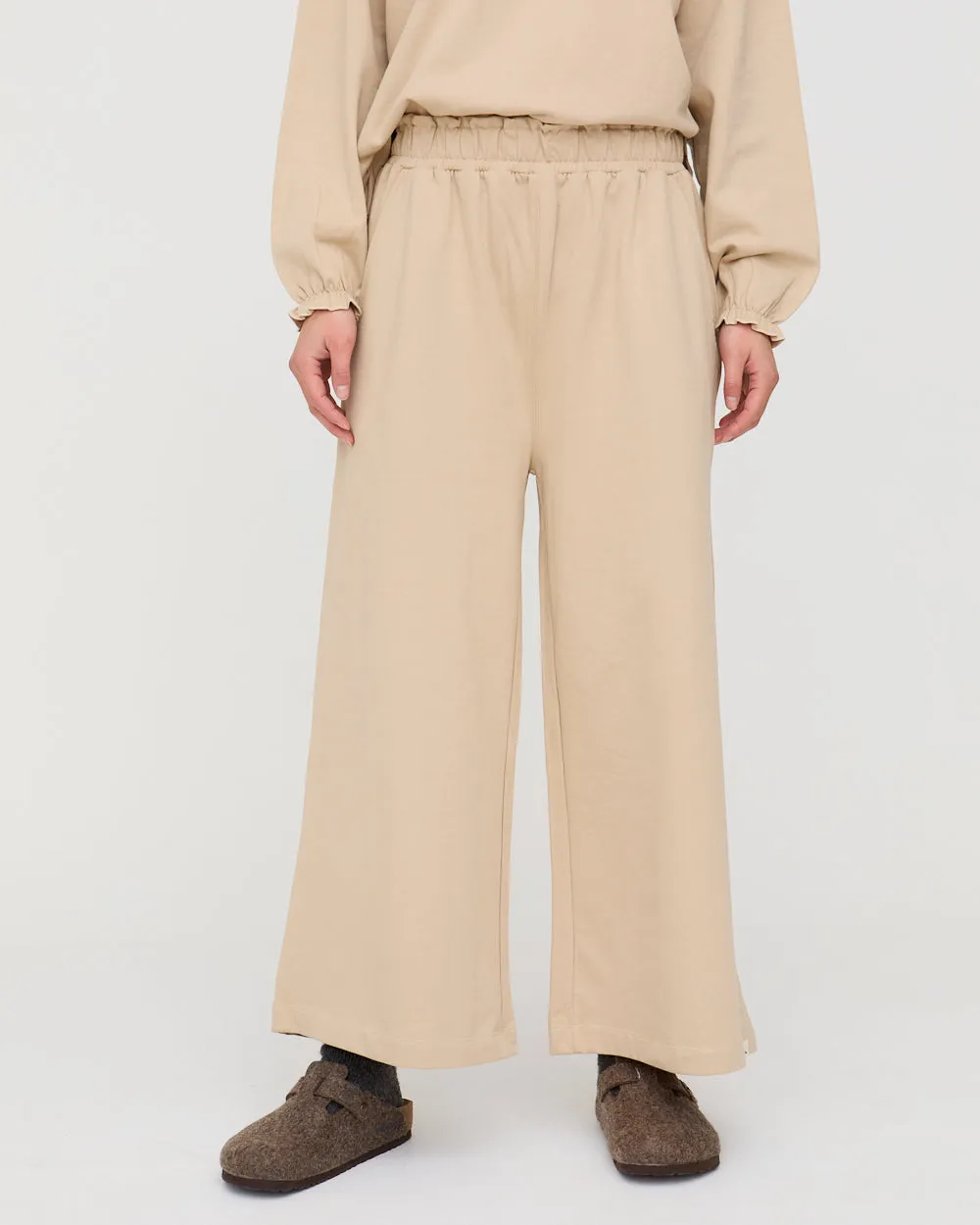 Easy Fit Design tailored look Noor Stone Wide Leg Trousers