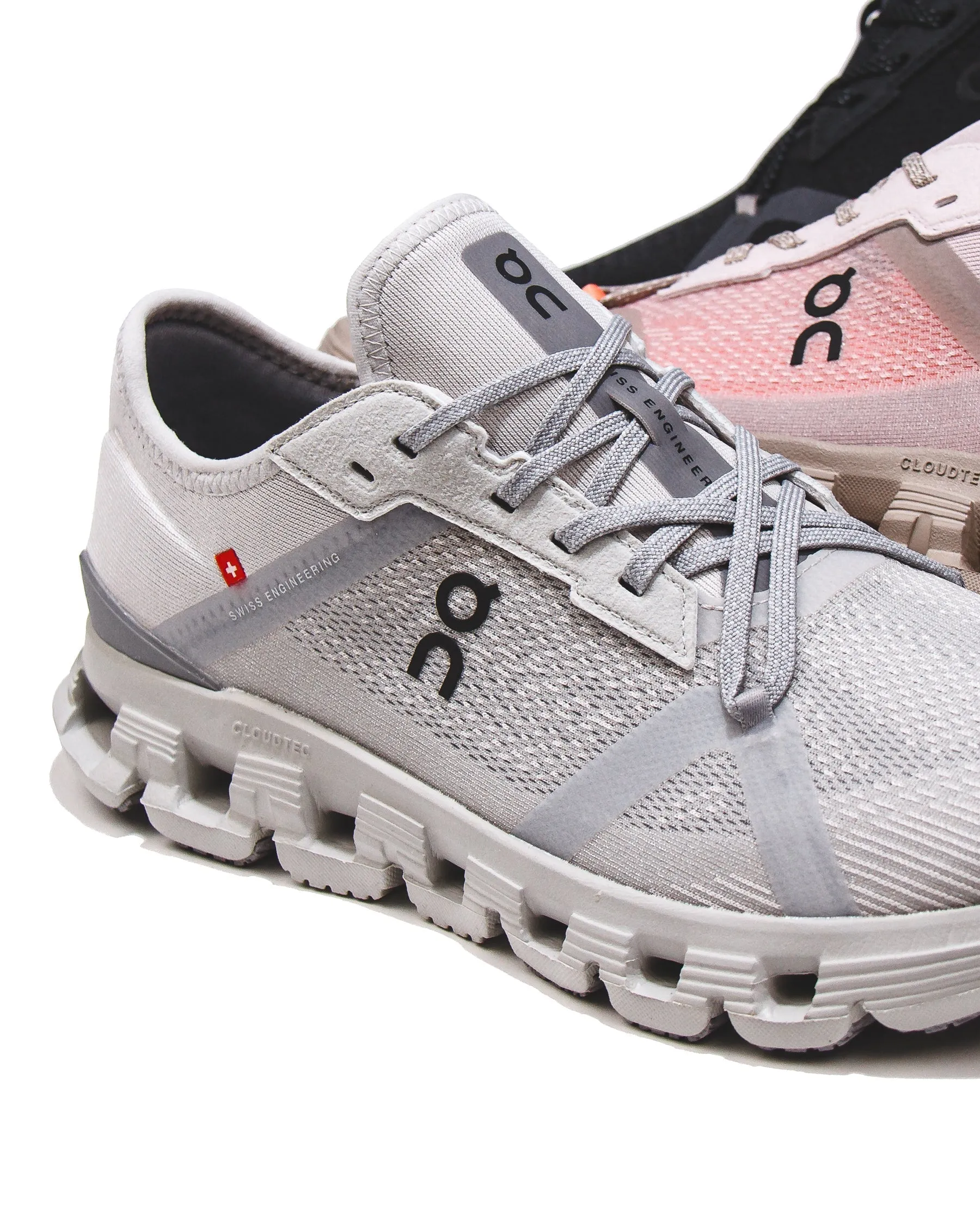 ON Women Cloud X 4 AD Wolf Alloy Core 3WF10173290 cruelty - free running shoes Micro Groove Flex