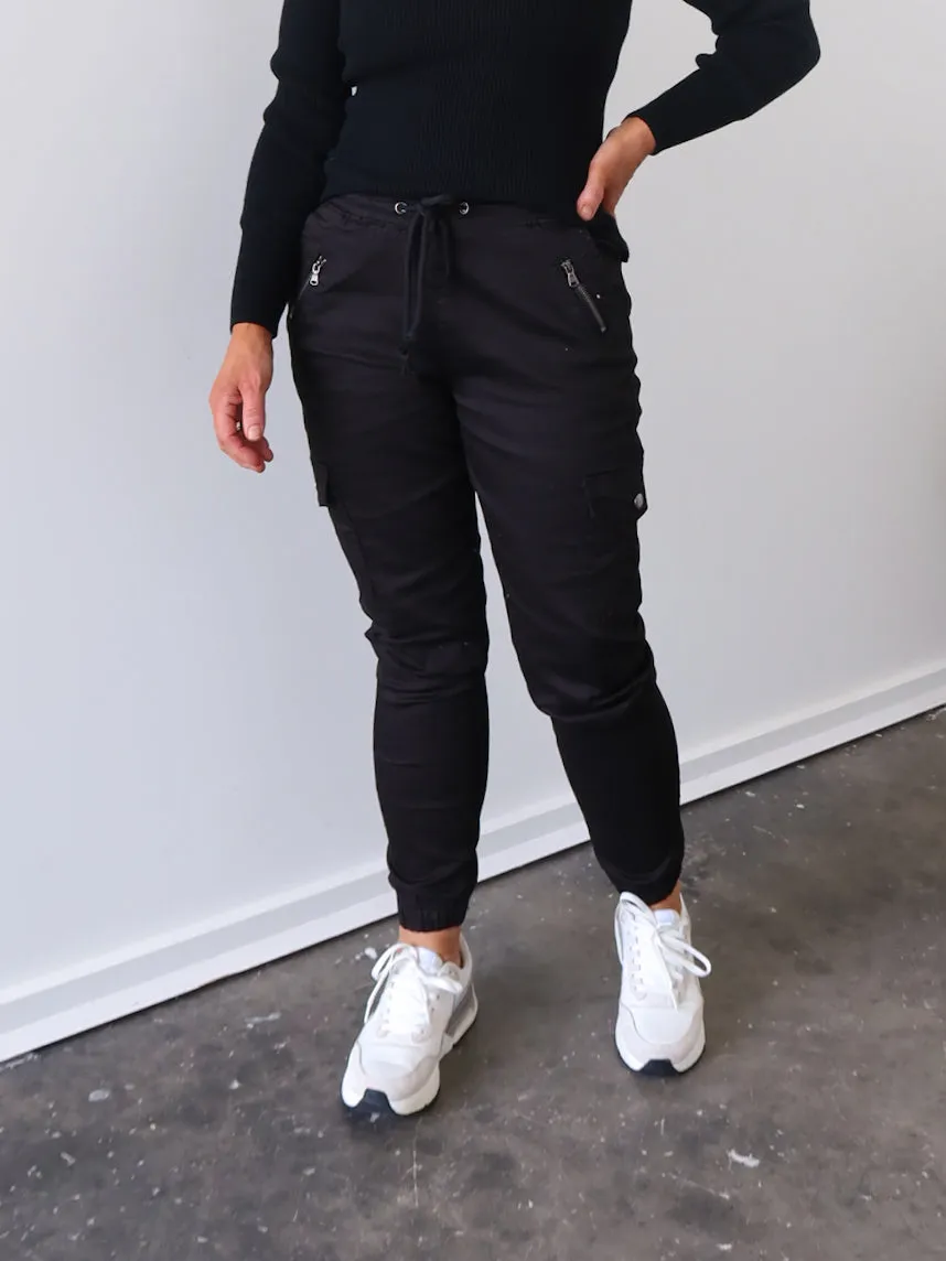 All weather Casual Flex Jordy Jeans - Black