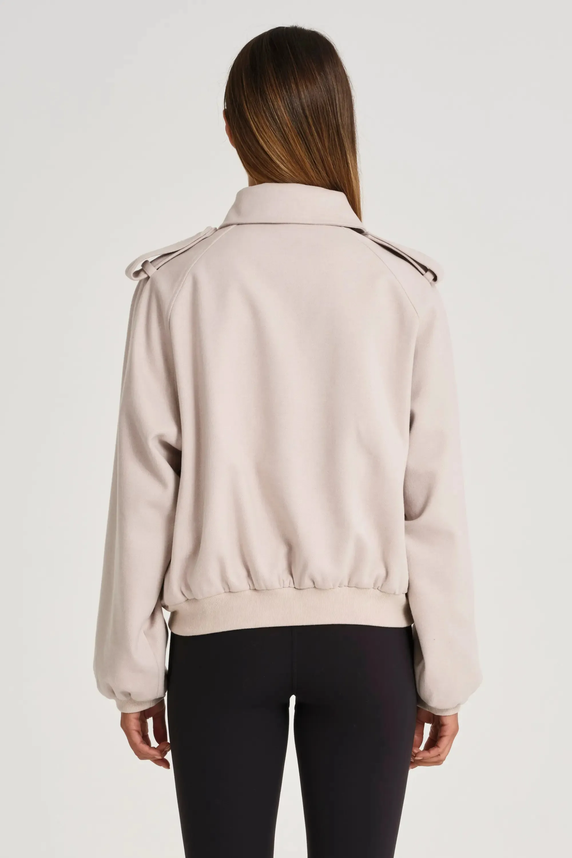 Heat Sealed Seams Adjustable Cuff Signature Bomber Jacket