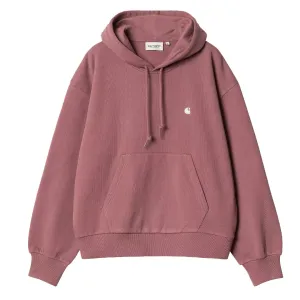 Carhartt WIP Womens Hooded Casey Sweatshirt Dusky Pink / Silver Casual suitable for casual events