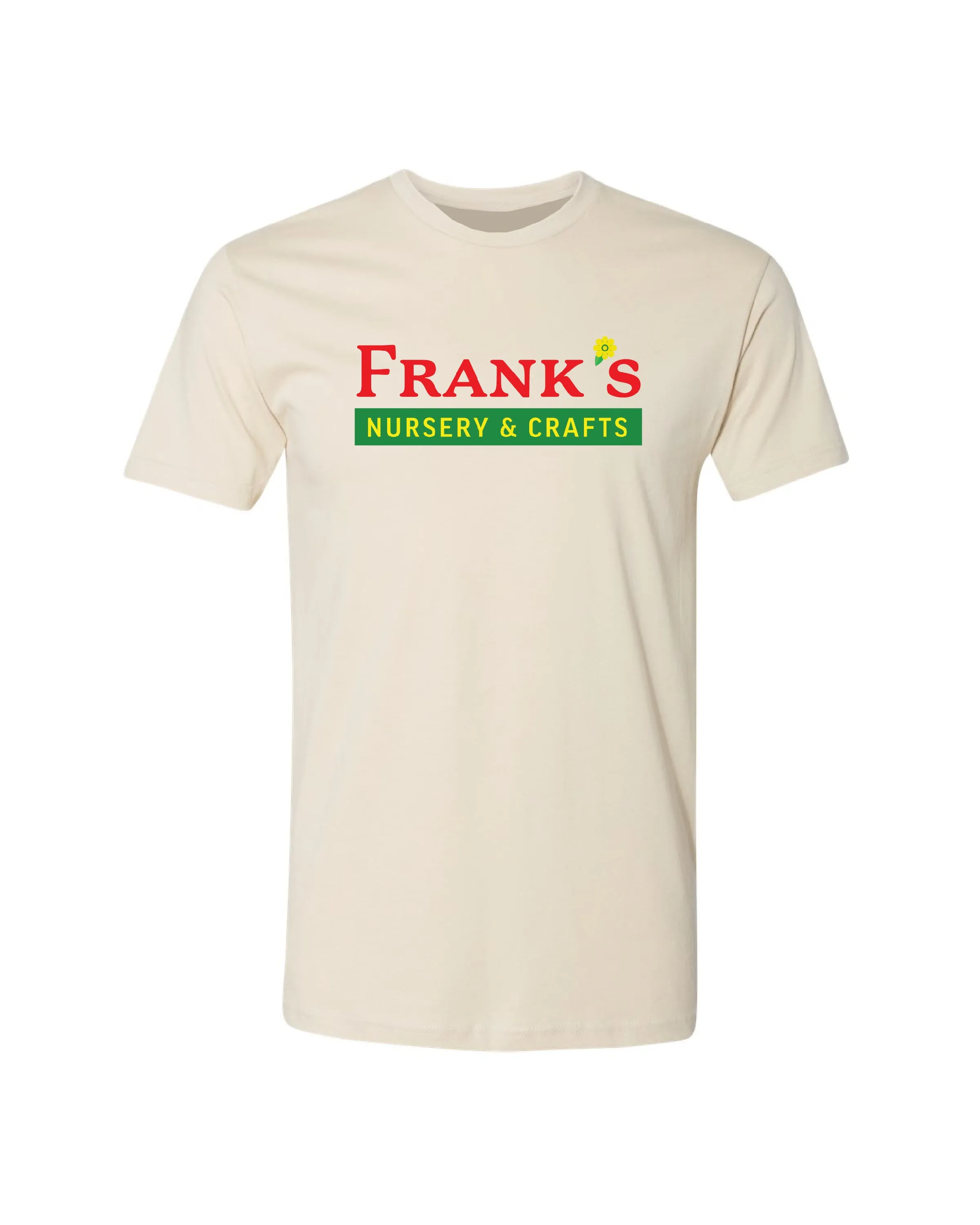 Vintage Frank's Nursery & Crafts T-Shirt - Natural sporty wear Versatile Look