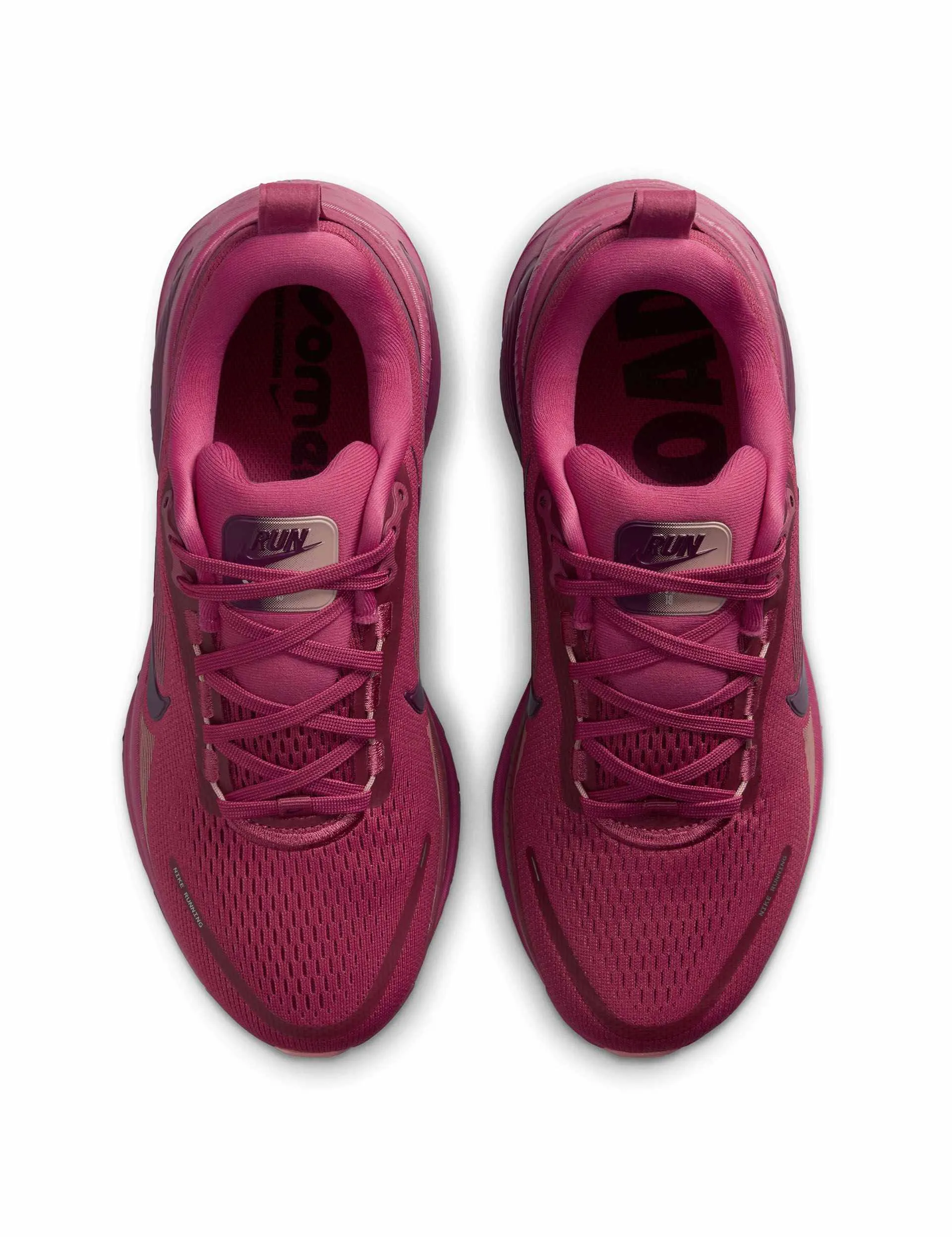 Vomero 18 Running Shoes - Sweet Beet/Bordeaux/Red Stardust Stretchable Tongue
