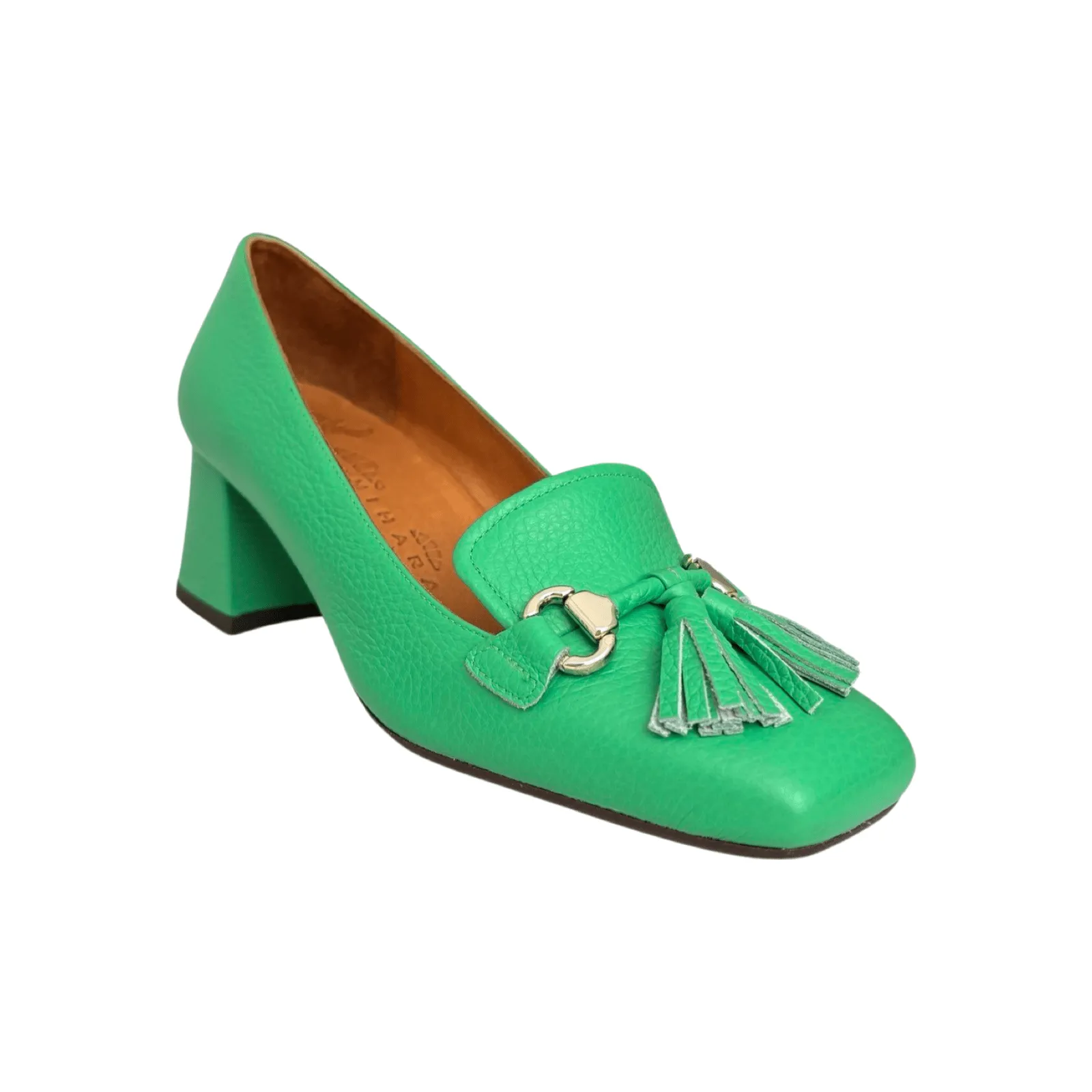 Vuolin Green Heel Loafer Silk Feel Sport Edge