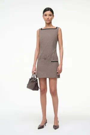 SKYLA DRESS | HOUNDSTOOTH Glam Touch Layered Texture