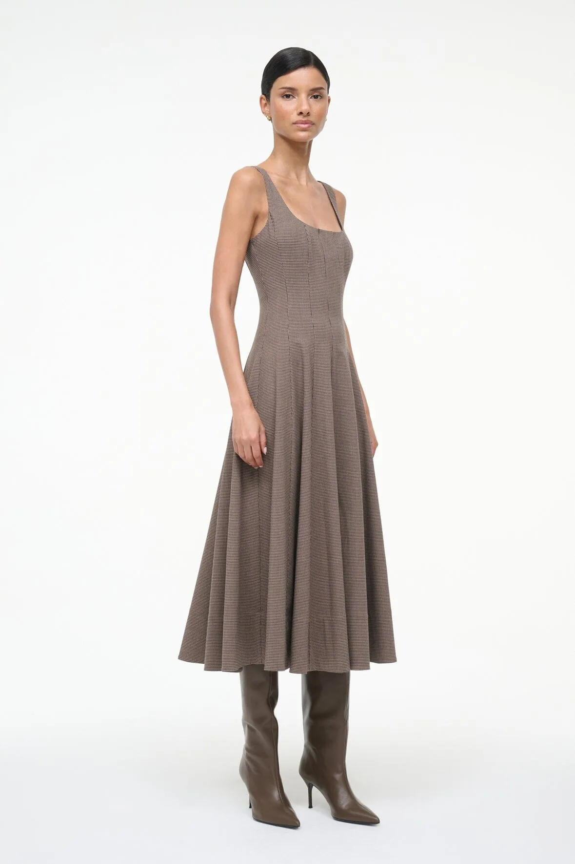 WELLS DRESS | HOUNDSTOOTH Comfortable Touch Comfortable fit