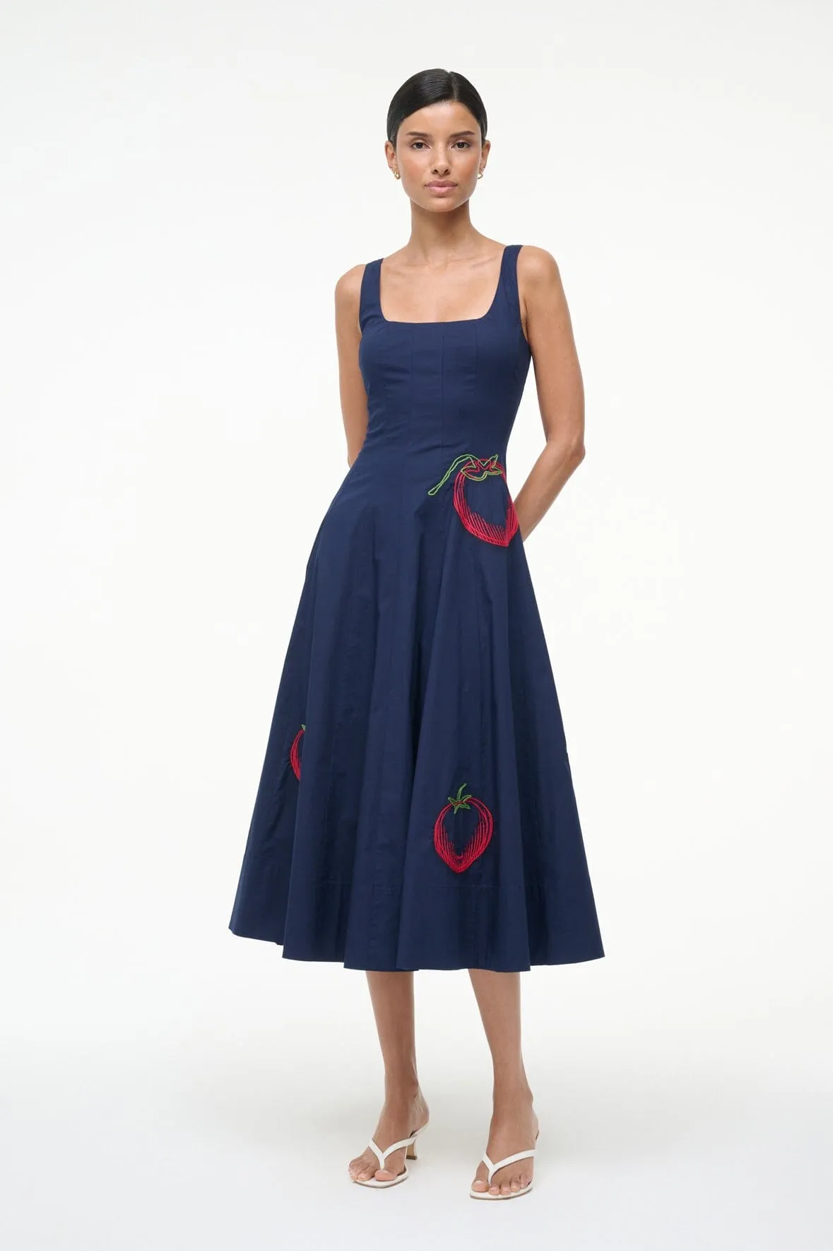 Daywear Fit Fluid movement WELLS DRESS | NAVY ROMA