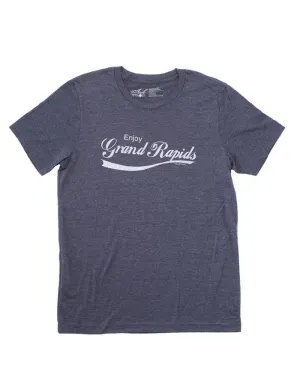 Trendy Comfort Wear Ink Detroit Enjoy Grand Rapids T-Shirt - Navy