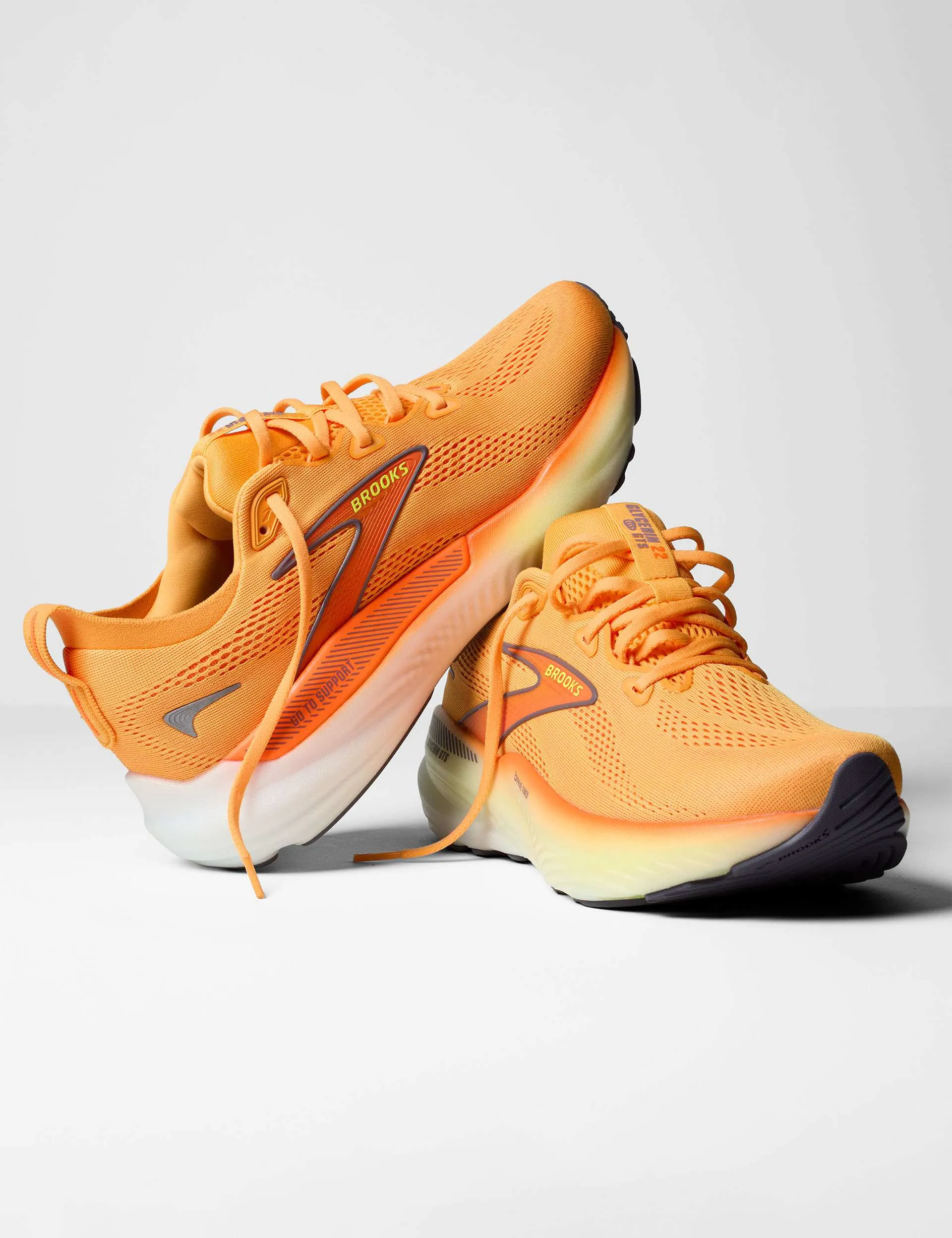 Glycerin GTS 22 - Orange/Nightlife/White everyday wear shoe usability