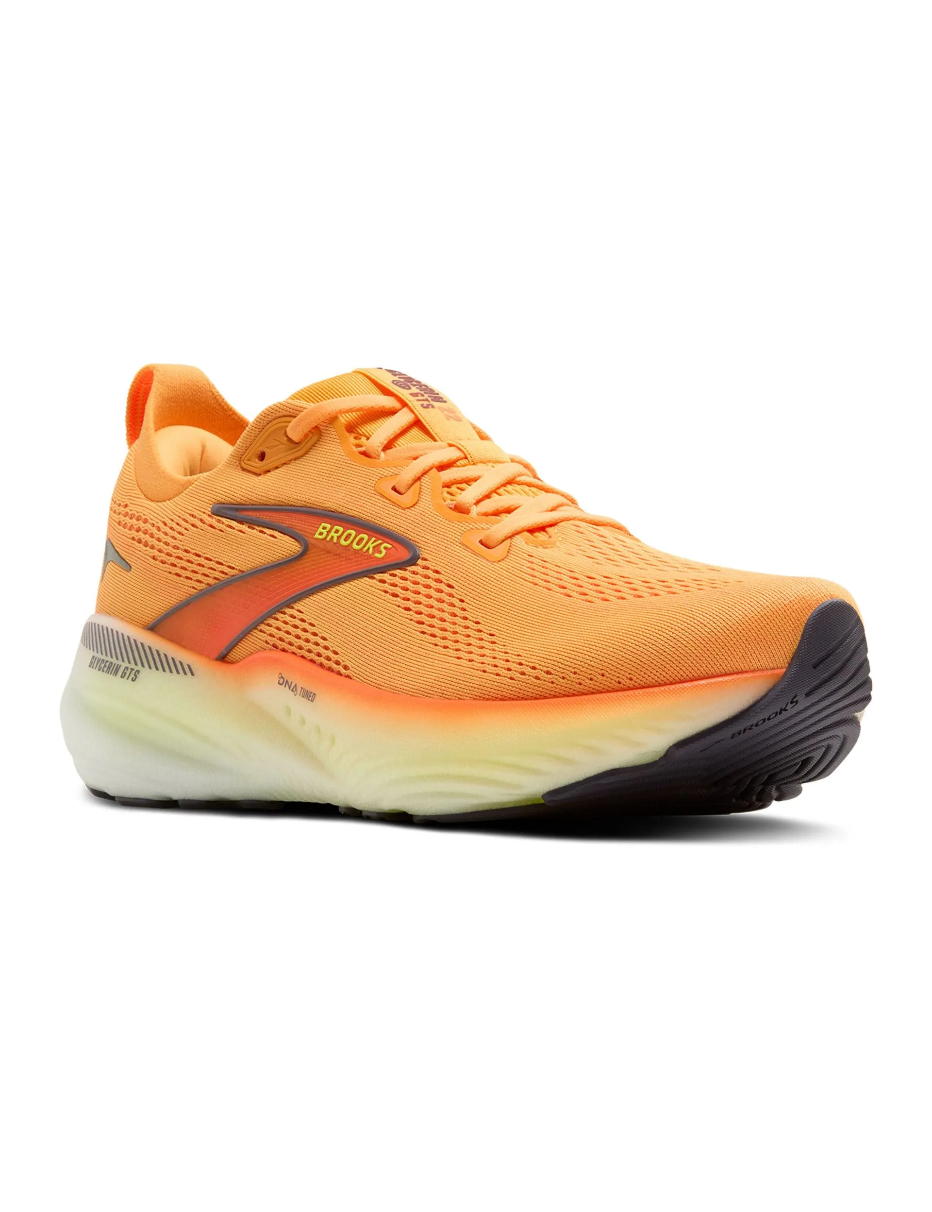 smooth - surface running shoes Glycerin GTS 22 - Orange/Nightlife/White
