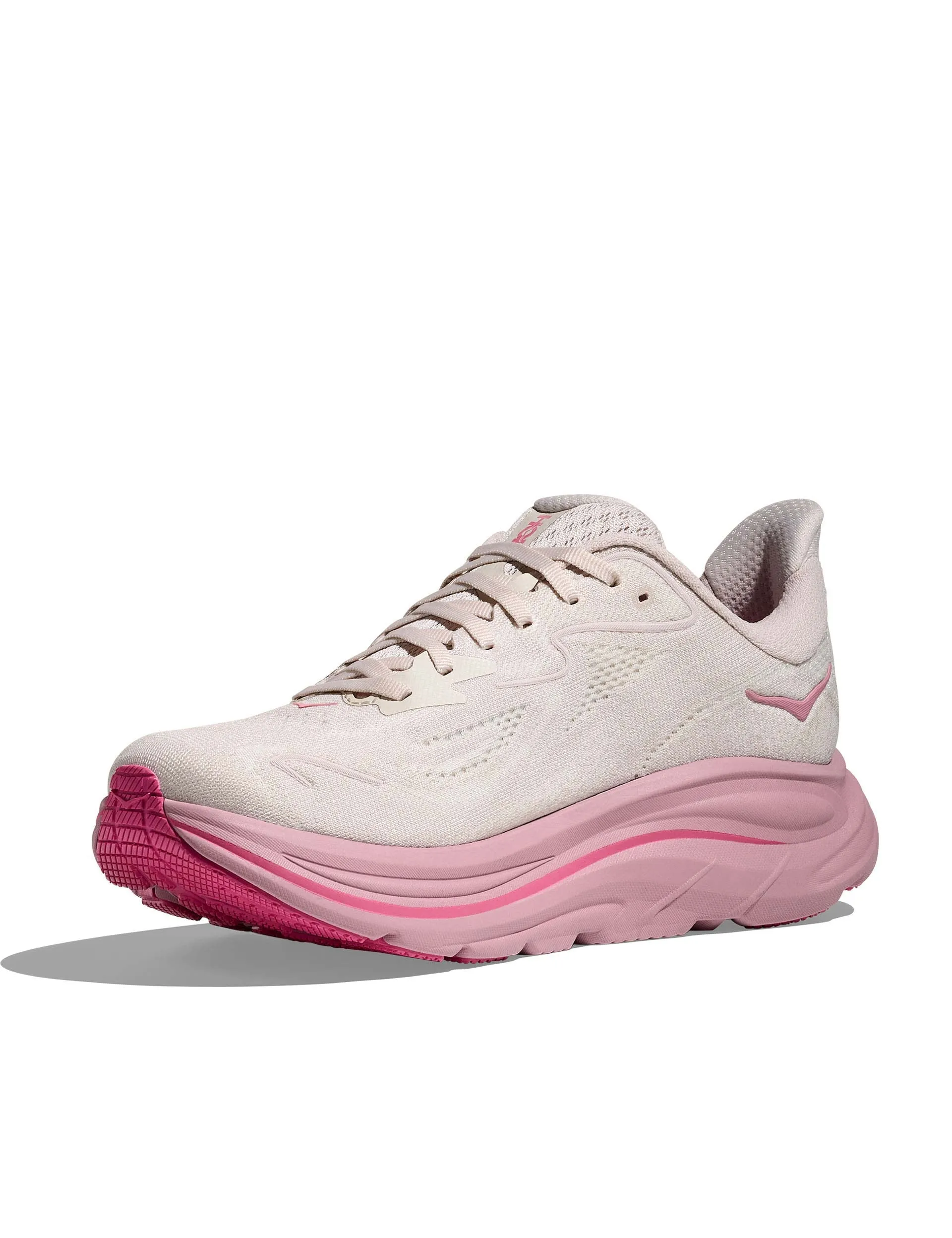 Clifton 10 - Rose Cream/Dried Rose cross - country running footwear on - road running shoe proficiency