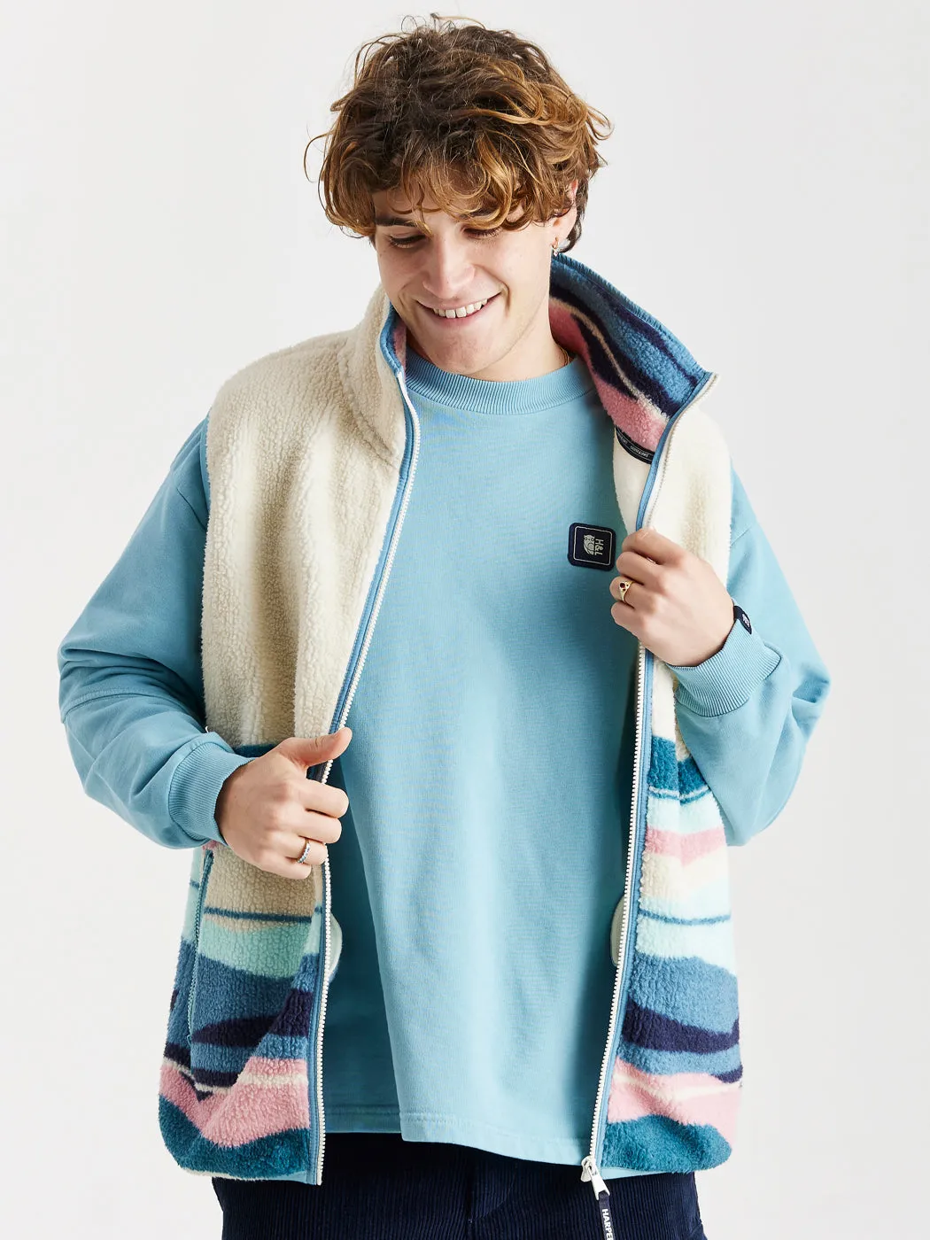 Lumi Oversized Sweater Steel Blue Street Cool Chic Design