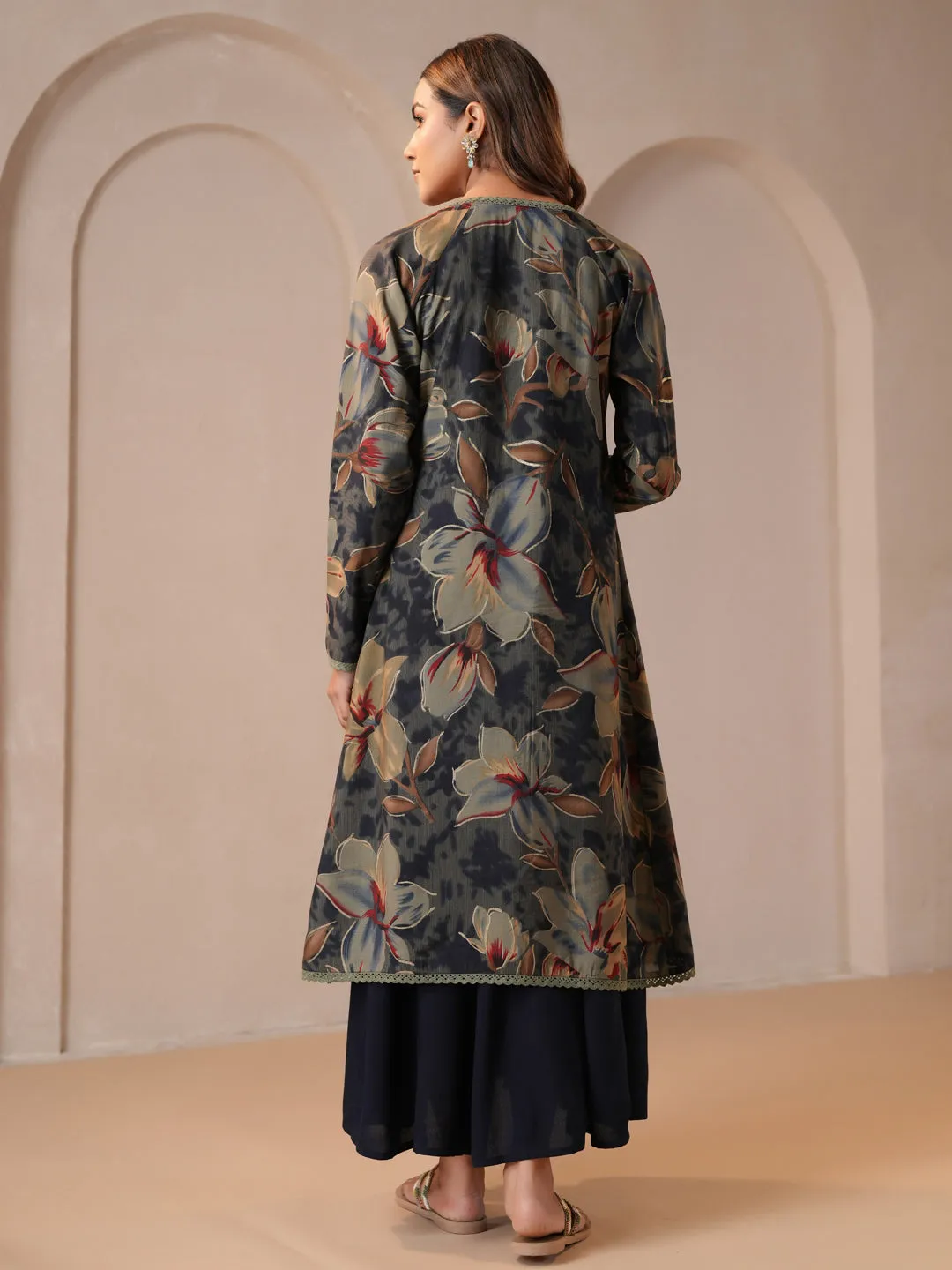 Women's Black Maternity Dress with Cape Jacket cut out