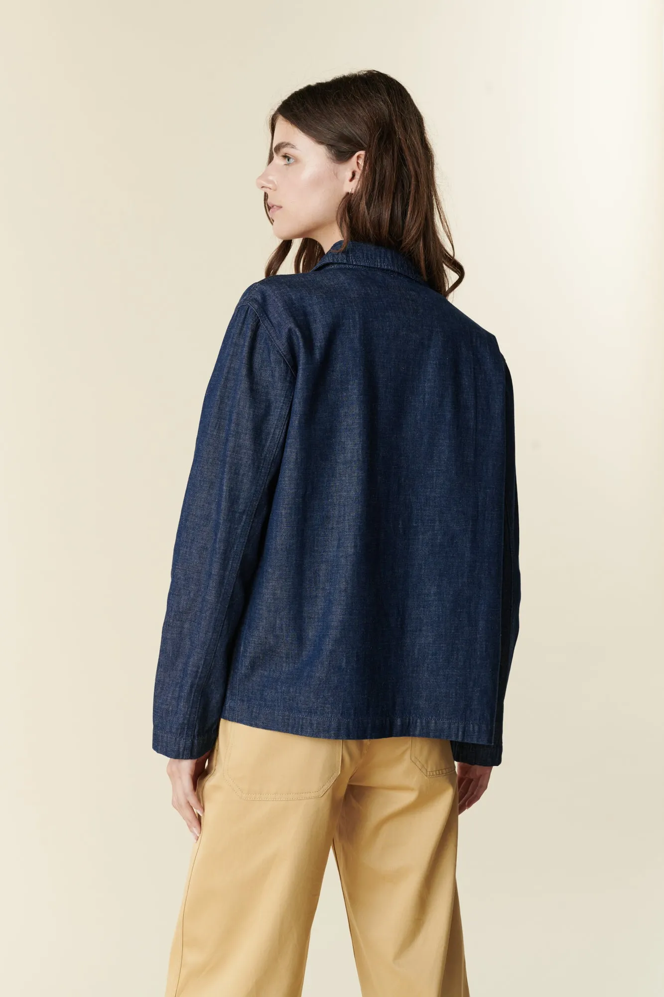 Women's Chore Jacket - Denim Ergonomic Armhole Cut