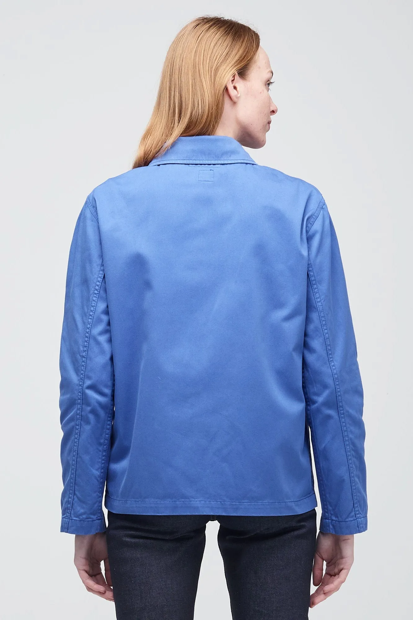 Women's Chore Jacket - Light Blue Tailored Cut Style