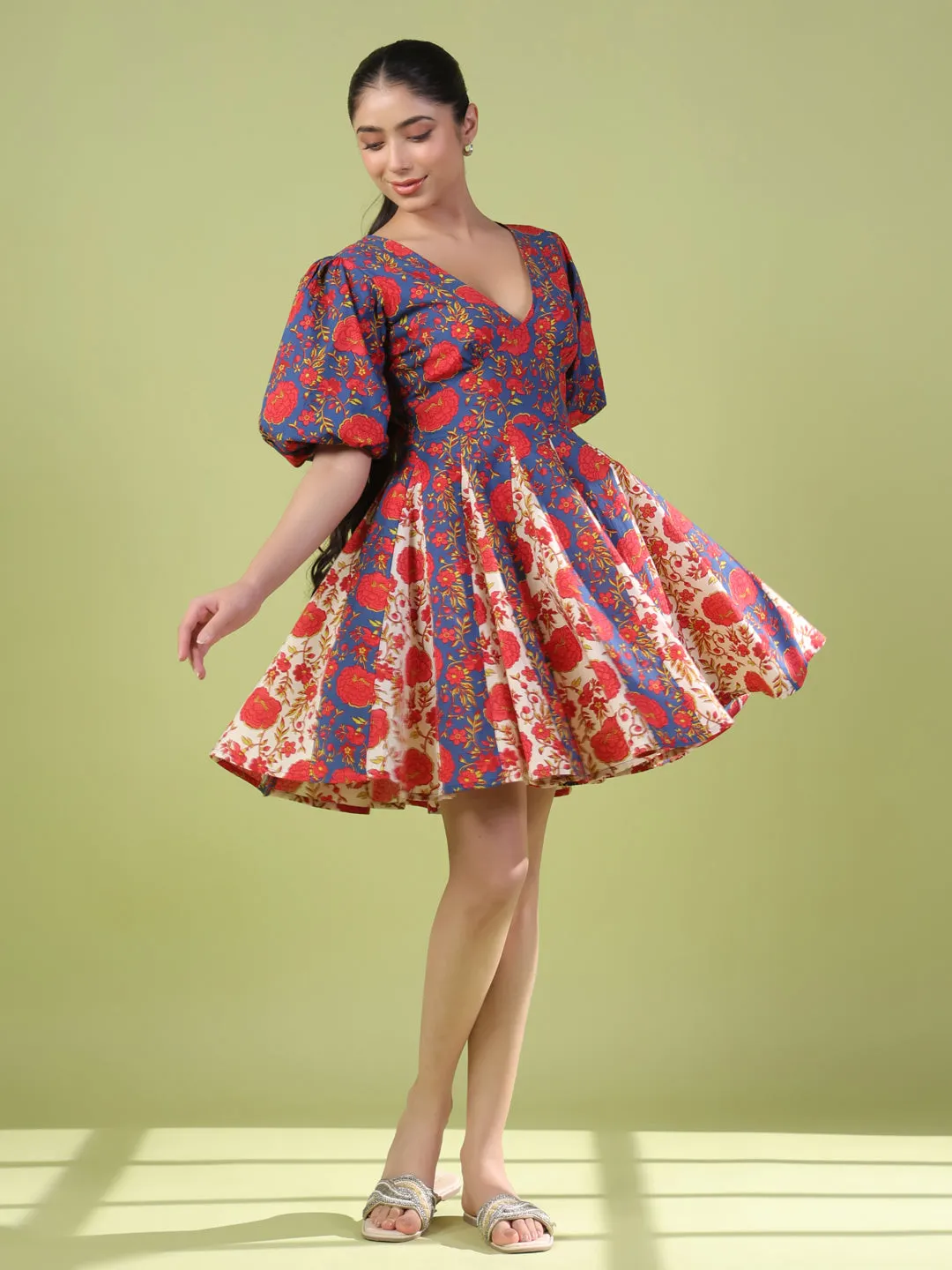 Women's Cotton Fit and flare dress Comfortable Style