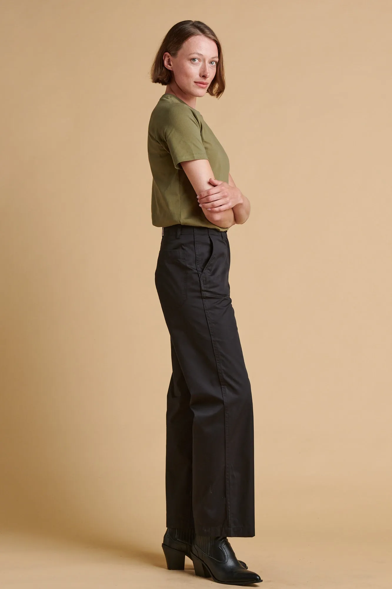 Women's Work Lightweight Trousers - Black Performance Layer