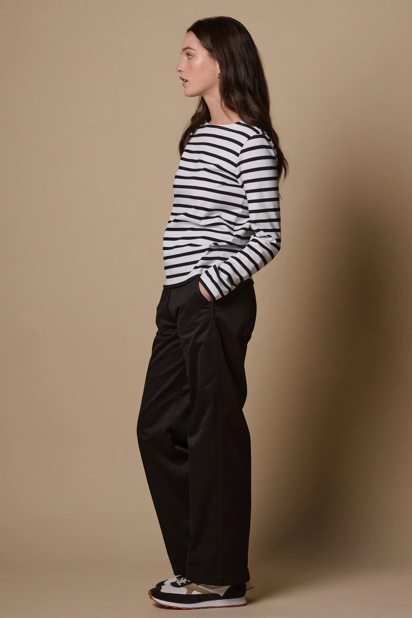 Women's Work Trousers - Black Eco Friendly Dye
