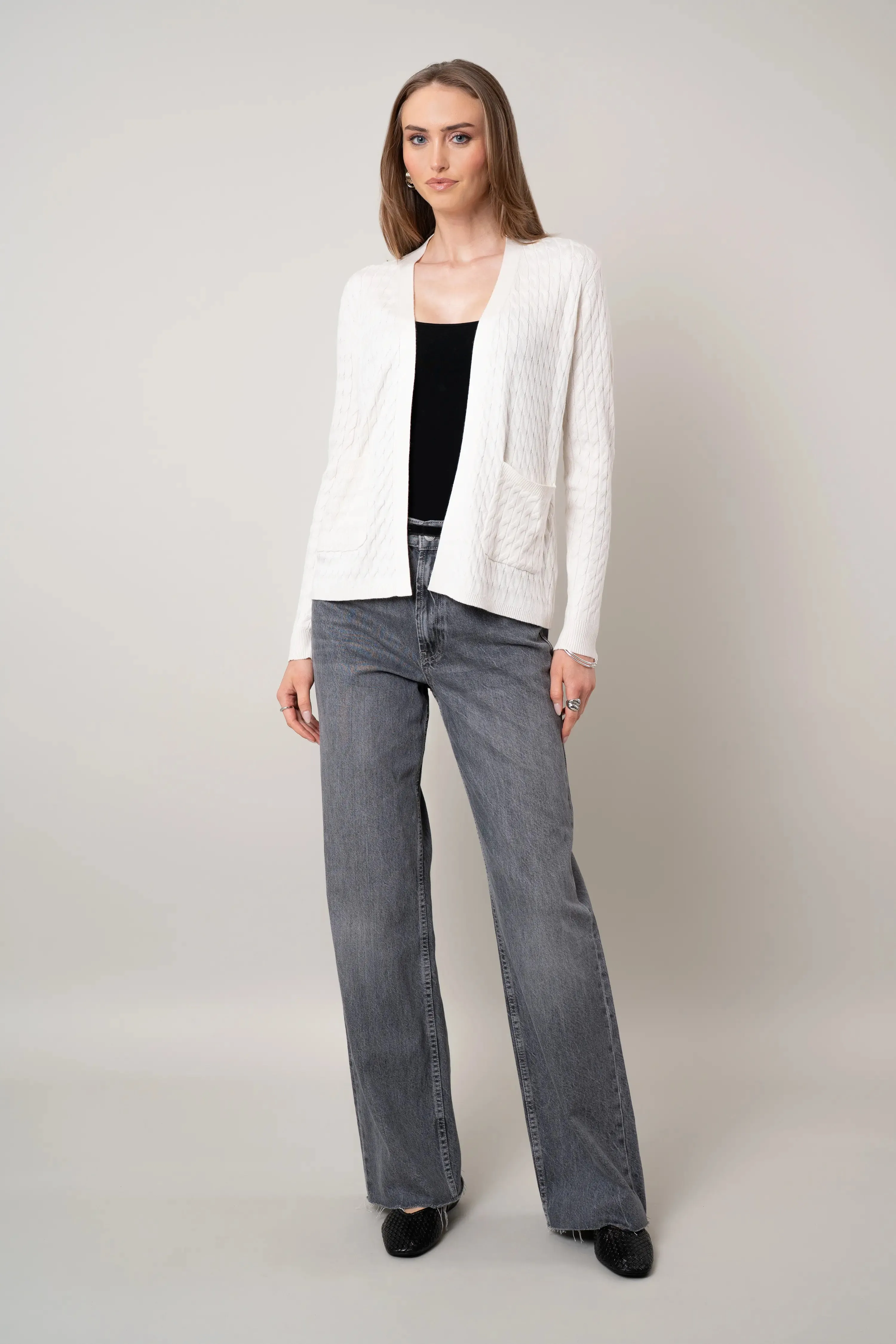 The Open Cable Cardigan Breath Skin