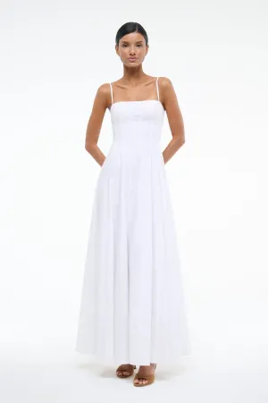 WYLIE MAXI DRESS | WHITE Textured Layers Casual Silhouette