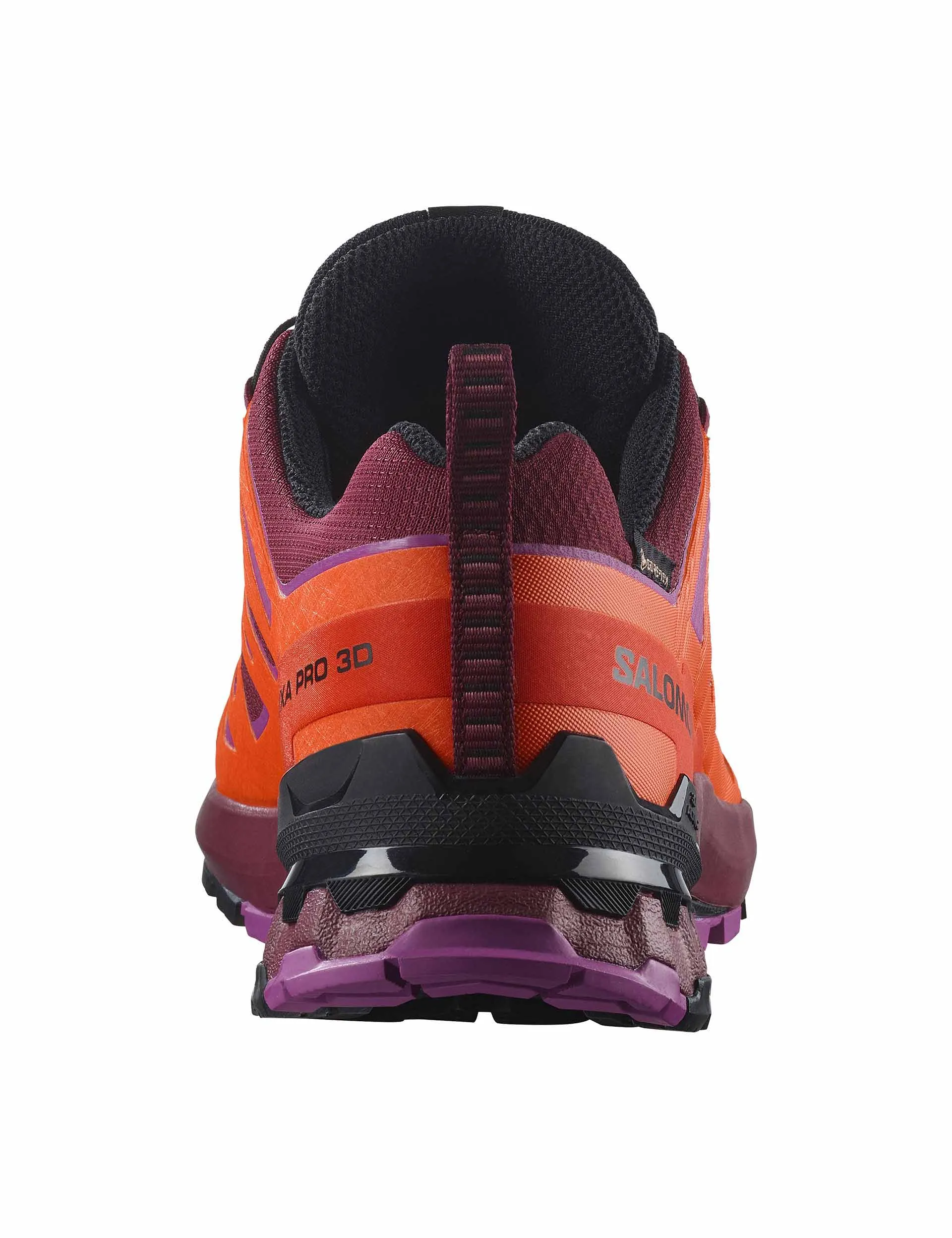 XA Pro 3D V9 Gore-Tex - Tawny Port/Red Orange/Willowherb foam insole shoes