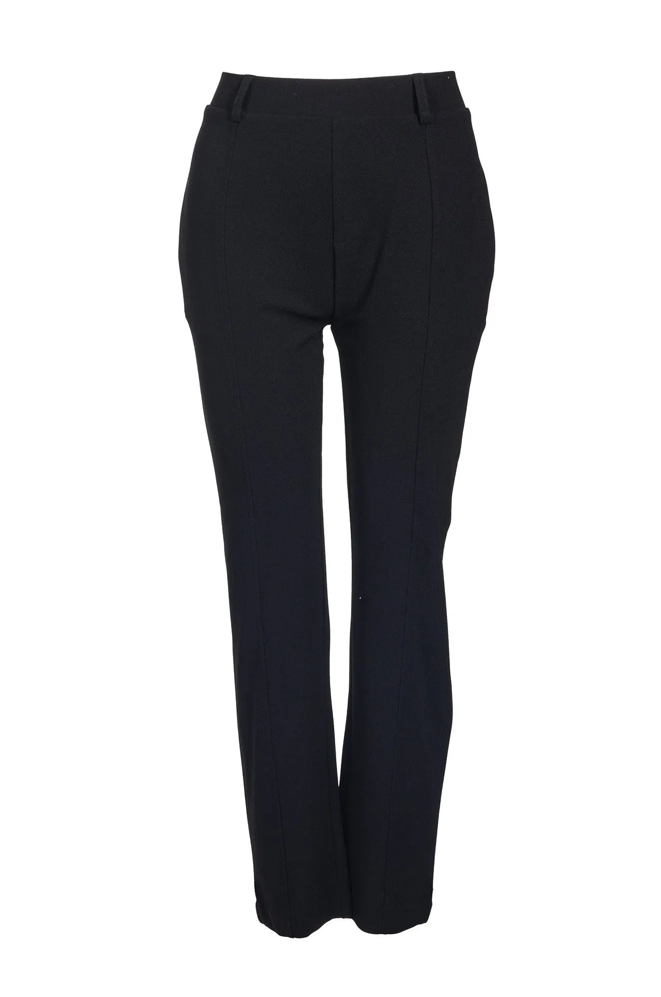 Xtra Short Stretch Crepe Pants | Black | 8221B1 Multi Panel Construction