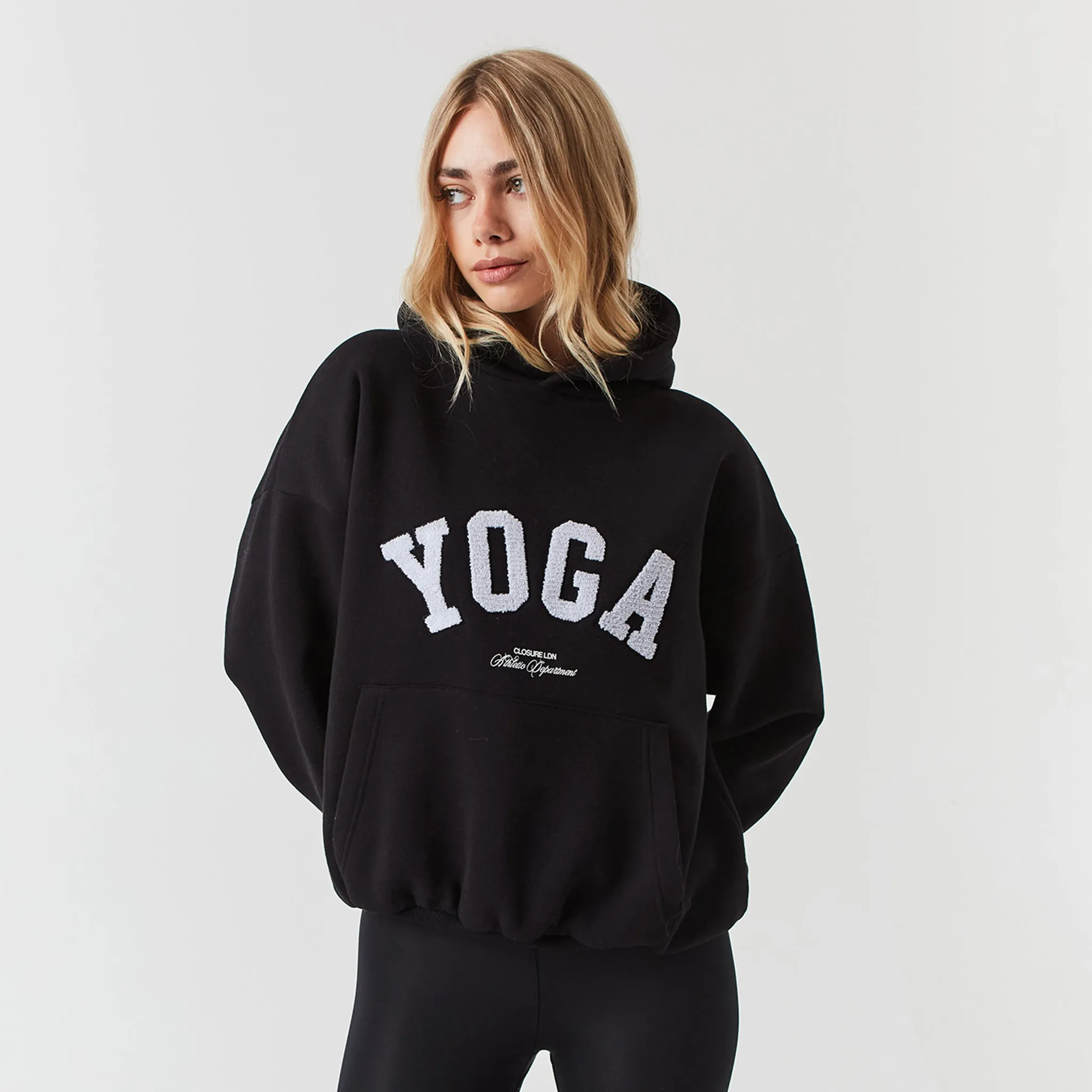 Slim Silhouette Light Jacket Yoga Hoodie | Black