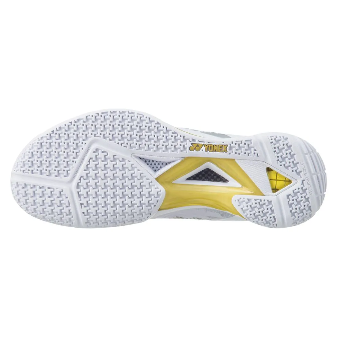 Zip Closure Hard wearing Yonex Power Cushion Eclipsion Z3 Men's Indoor Court Shoe (White/Gold)