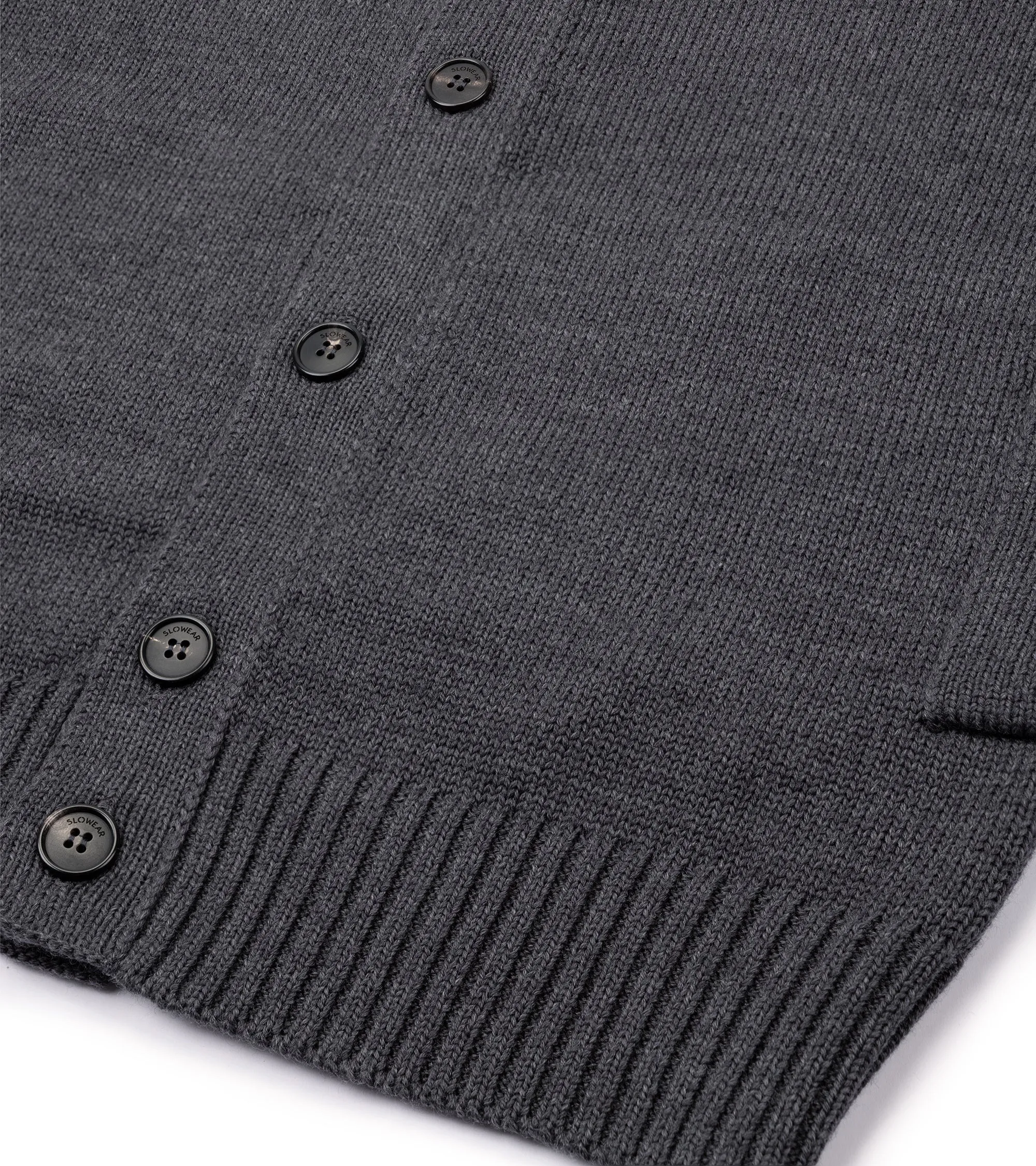 FlexibleCollar Zanone 7 Gauge Wool Cardigan: Grey